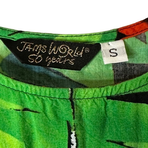 Jams World Hattie Flower Vibes 50 Years‎ Dress Size Small 100% Rayon Hawaii - Picture 5 of 12